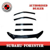 Bonnet Protector + Window Visors Weather shields to suit Forester 12-18